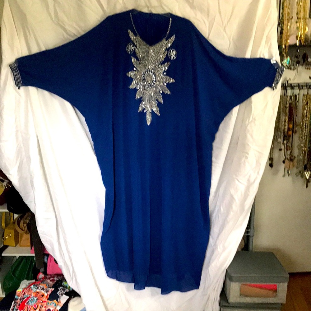Blue caftan